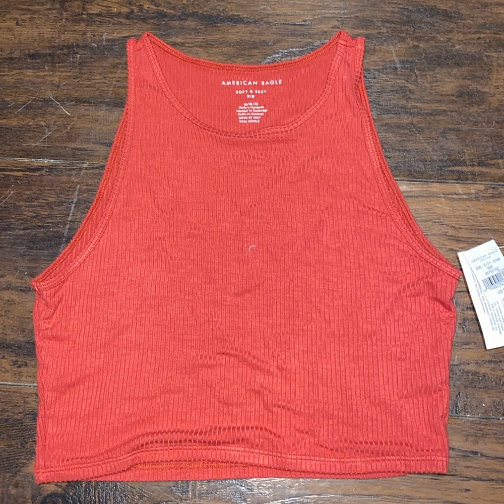 American Eagle Soft and Sexy Ribbed Cropped Tank